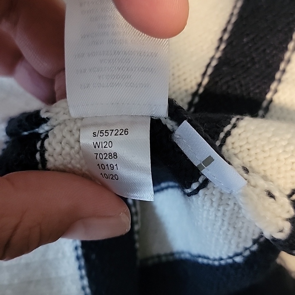 LOFT shoulder button striped sweater - Picture 11 of 11
